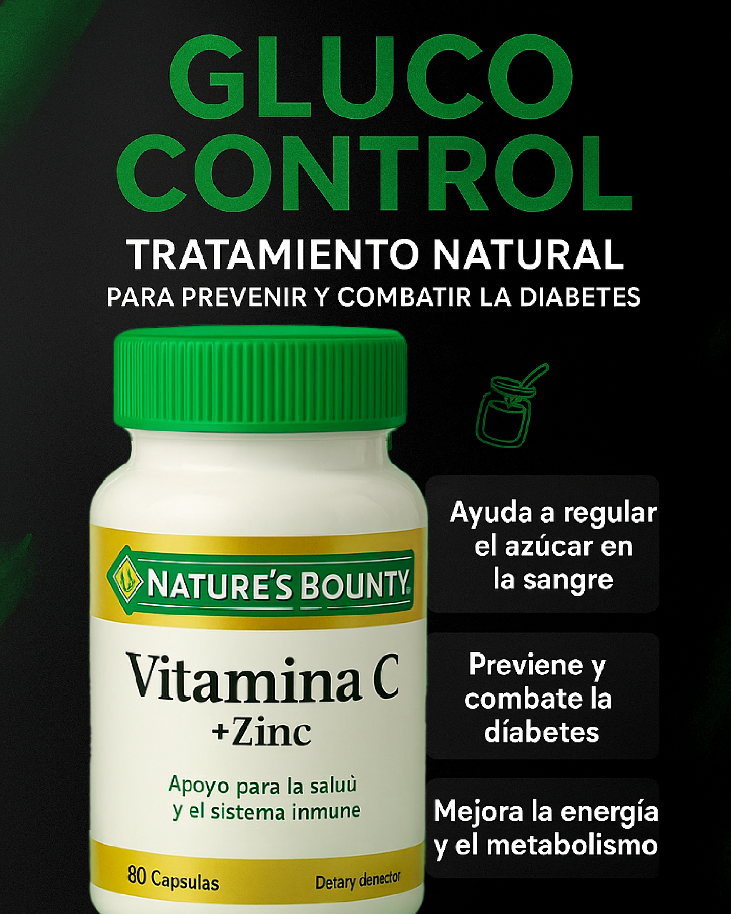 Gluco Control - Te ayuda con el control de la azúcar en tu sangre naturalmente